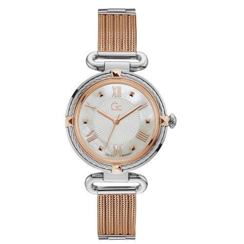 GUESS Collection Rose Gold Stainless Steel Bracelet Y58001L1MF